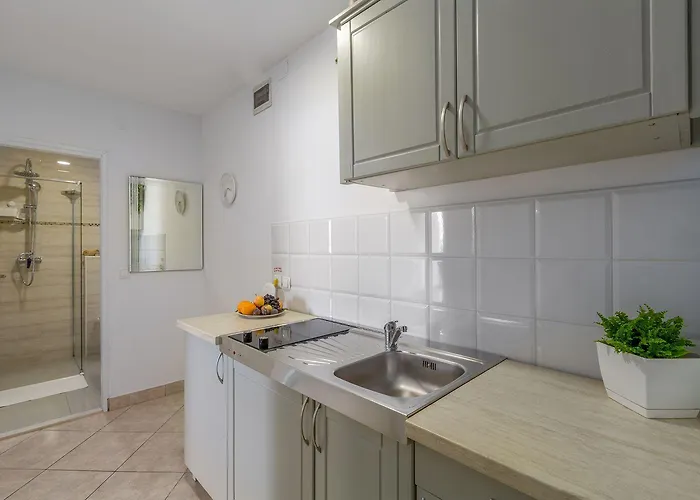 Апартаменты Idyllisches Nur 600 Meter Zum Mit Privater Terrasse, Wifi, Parkplatz Пореч